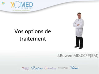 Vos options de traitement J.Rowen MD,CCFP(EM) 