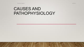 CAUSES AND
PATHOPHYSIOLOGY
4/4/2019Shubham Gupta ©
 