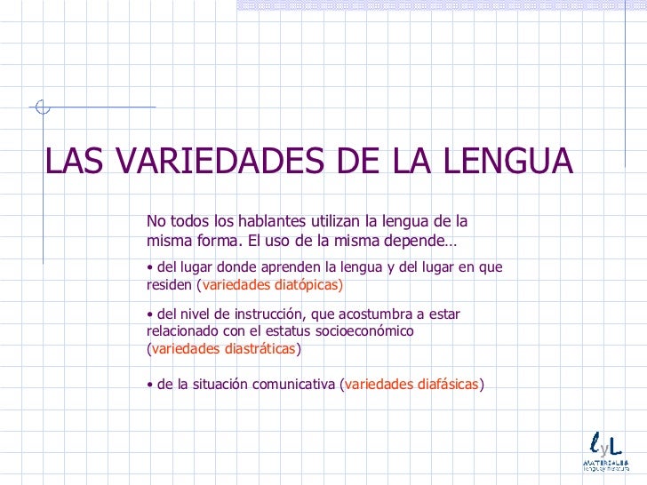 Variedades Lengua
