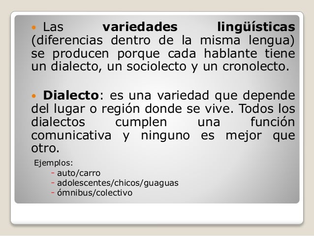 Resultado de imagen para variedades linguisticas