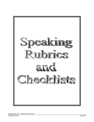 Variety of language rubrics | PDF