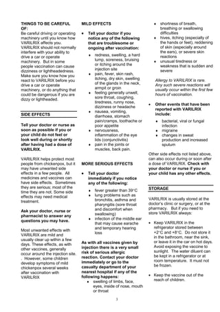 Varilix Rash Varilrix cmi version_4.0 | PDF