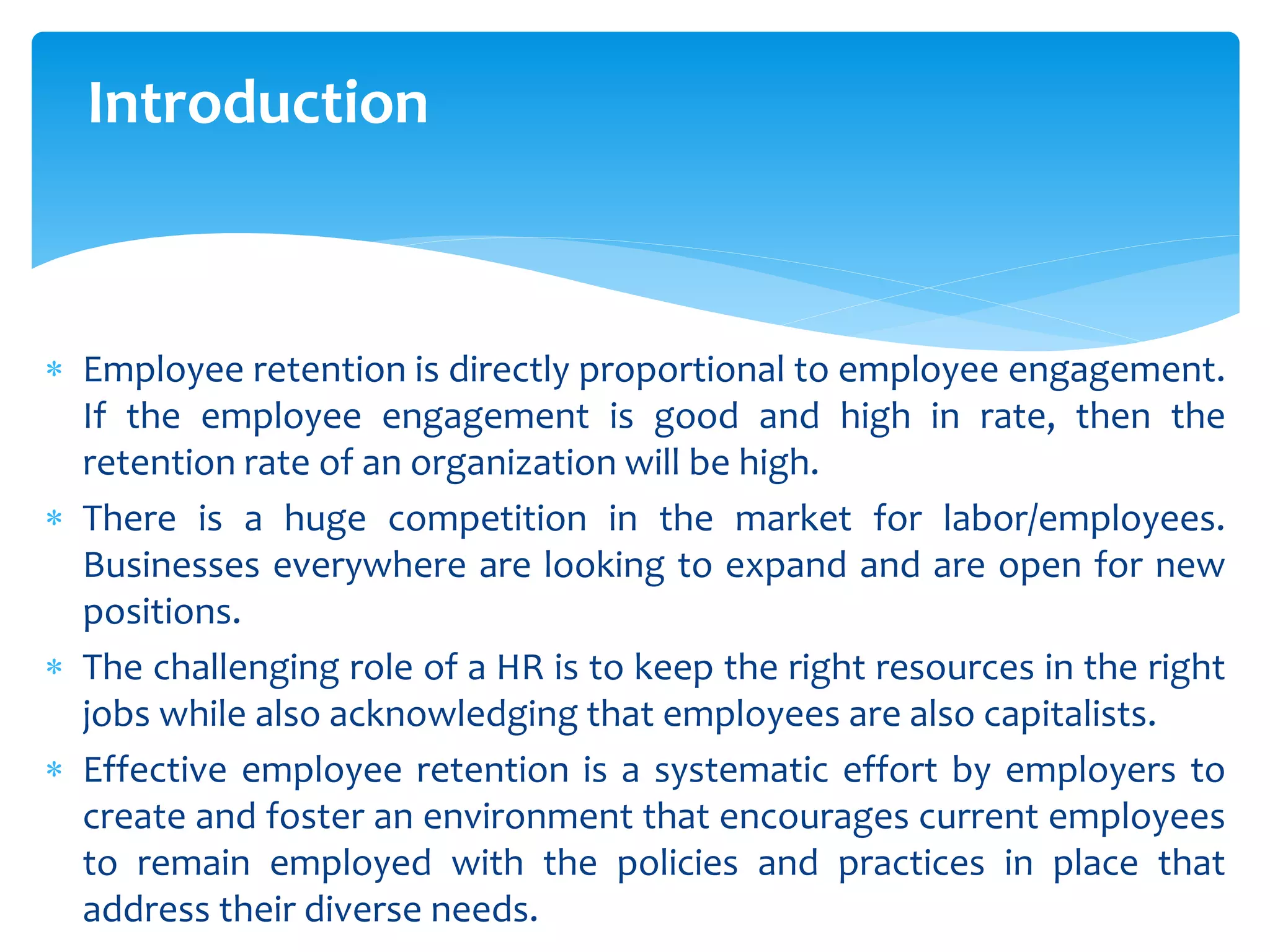 Various challenges in employee retention | PPTX