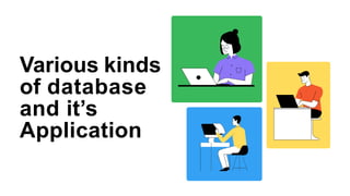 Various kinds
of database
and it’s
Application
 