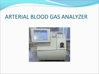 ARTERIAL BLOOD GAS ANALYZER
 