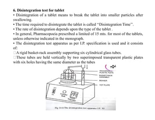 Tablet Disintegration Process various modified tablets d pharam 1st year | PDF