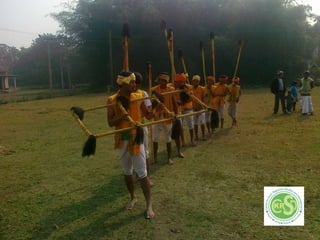 Various moments of bash puja of koch rajbanshi