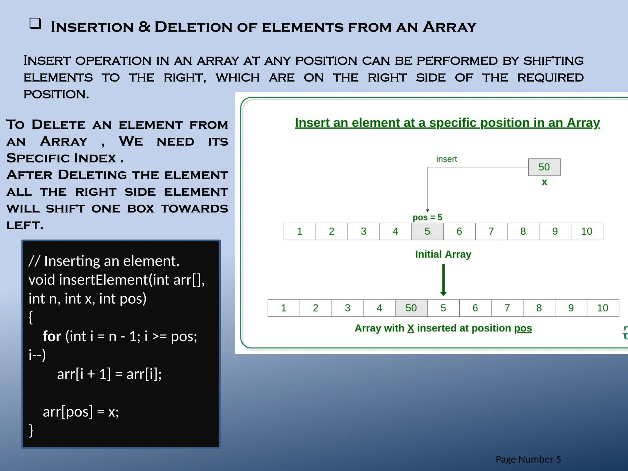 Various Operations Of Array(Data Structure Algorithm).pptx