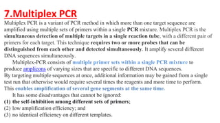 Multiple Pcr Test PCR & It's Various Types, DNA chip method & Serological methods of Seed ...