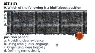 Various Position paper English AcadG12.pptx