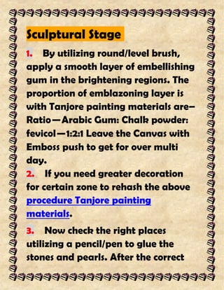 Various Tanjore Painting Design Patterns | PDF