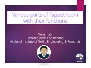 Nurunnabi
Lecturer,Textile Engineering
National Institute of Textile Engineering & Research
 