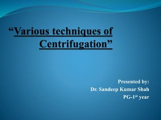 Presented by:
Dr. Sandeep Kumar Shah
PG-1st year
 