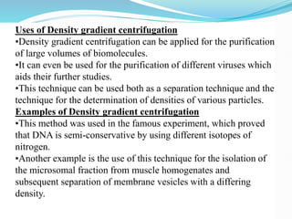 Various techniques of Centrifugation 11.pptx
