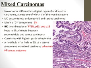 Various types of endometrial carcinoma | PPTX