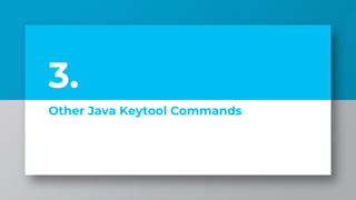 Various Types of OpenSSL Commands and Keytool | PPTX