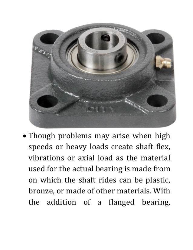 Various uses of flange mount bearing