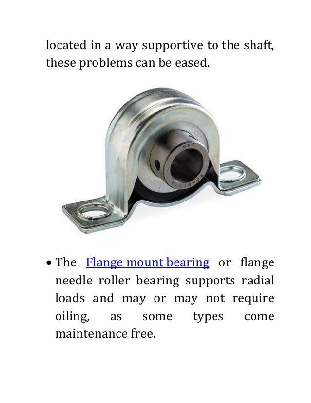 Various uses of flange mount bearing