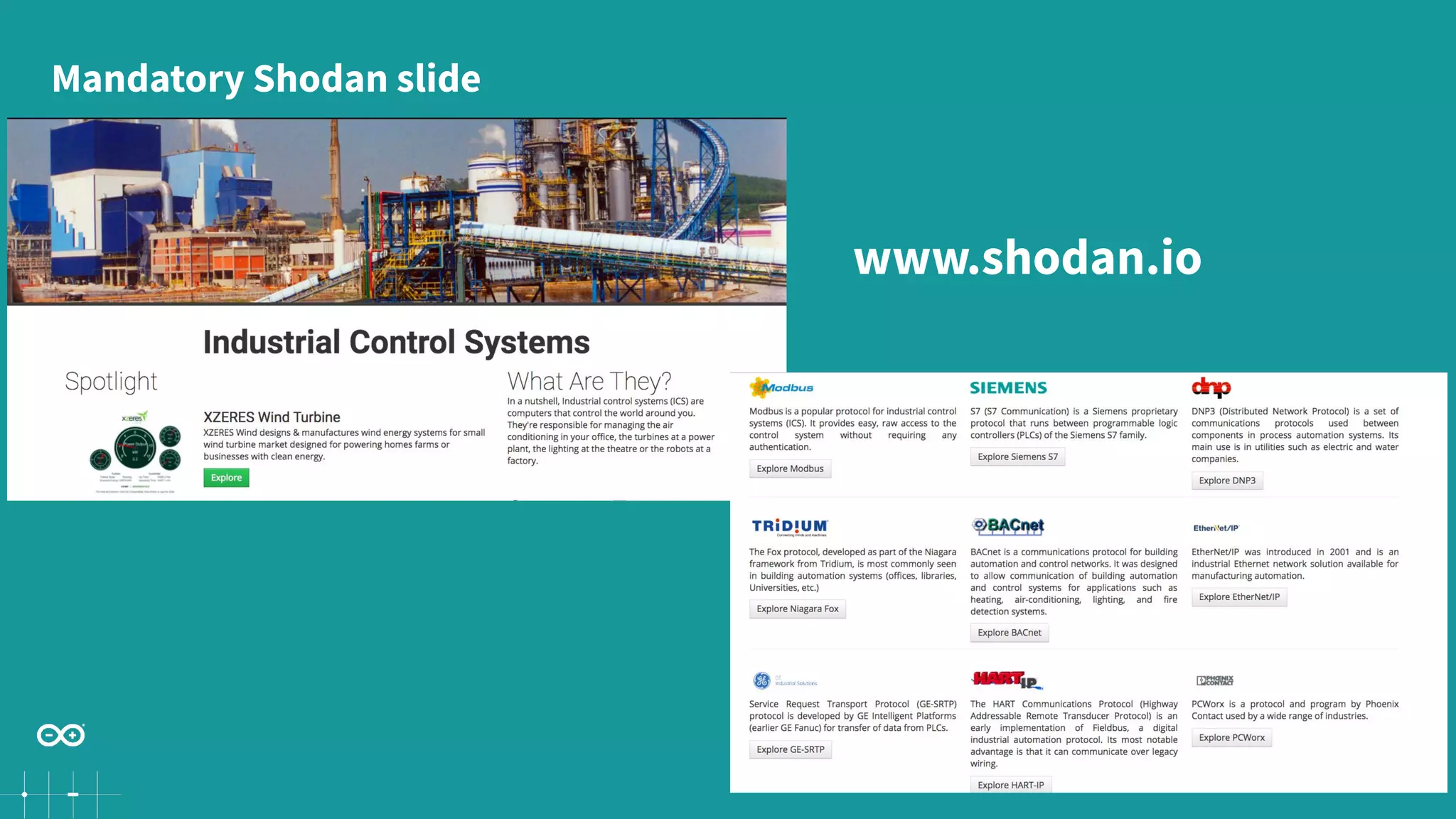 34
Mandatory Shodan slide
www.shodan.io
 