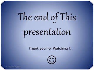 Thursday, July 20, 2017 15
 