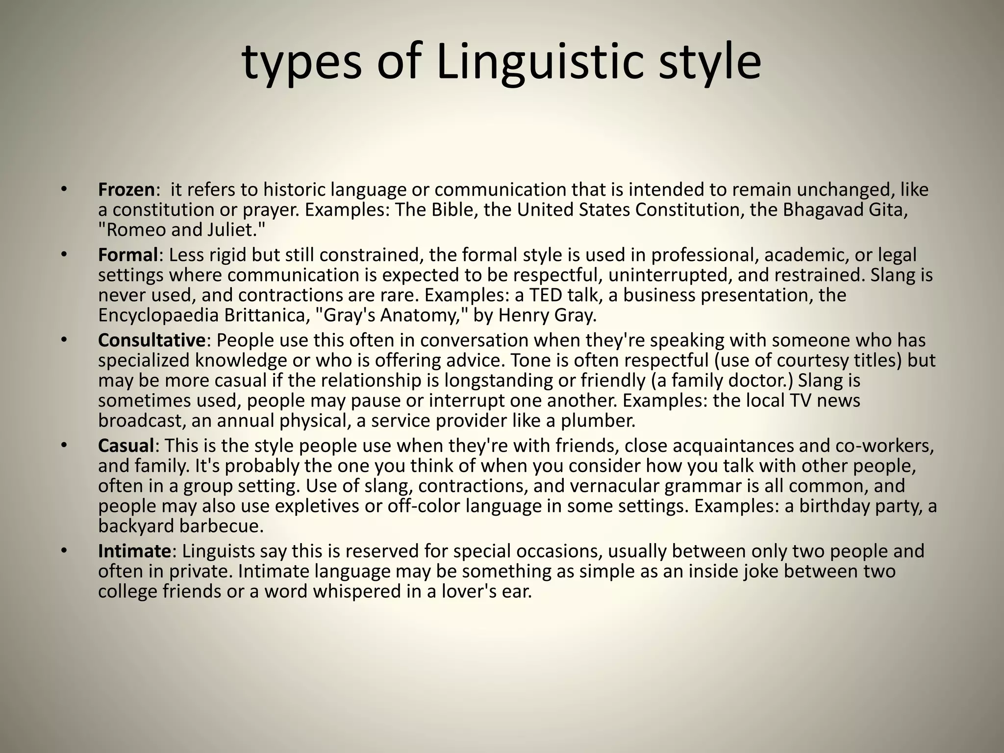 Varities in sociolinguistics | PPTX