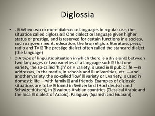 Varities in sociolinguistics | PPTX