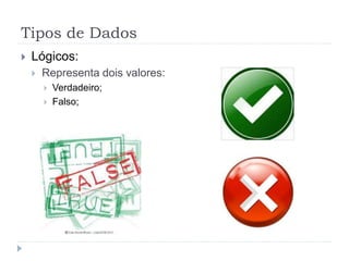 Variáveis, constantes e tipos de dados | PPTX