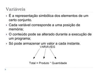 Variáveis, constantes e tipos de dados | PPTX