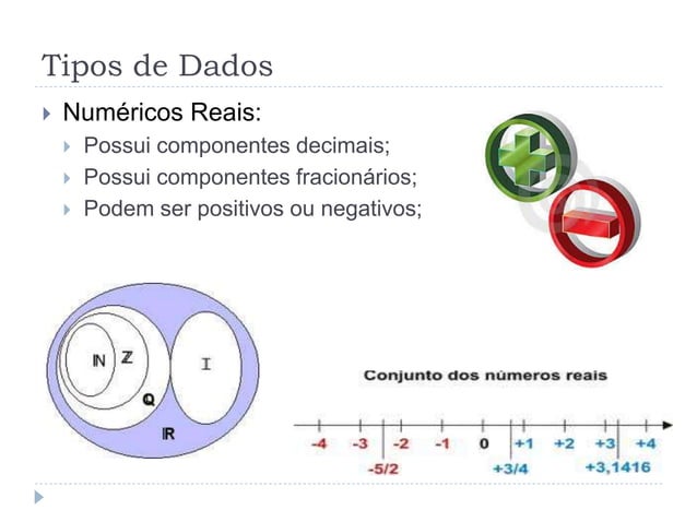 Variáveis, constantes e tipos de dados | PPT