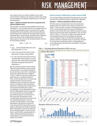 VaR Methodologies Jp Morgan | PDF