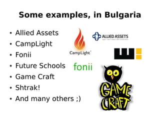 Hackerspaces in Bulgaria Lecture VarnaConf 2012