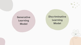 Generative
Learning
Model
Discriminative
Learning
Model
 