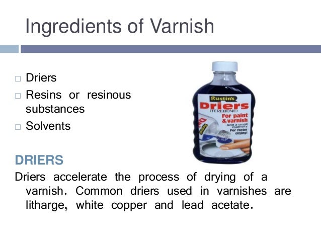 What is varnish used for?