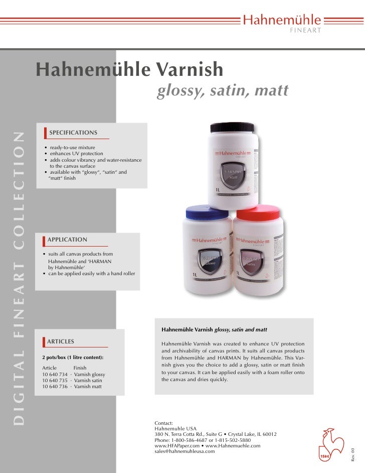 Hahnemühle Varnish Protective varnish for canvas inkjet prints_USA