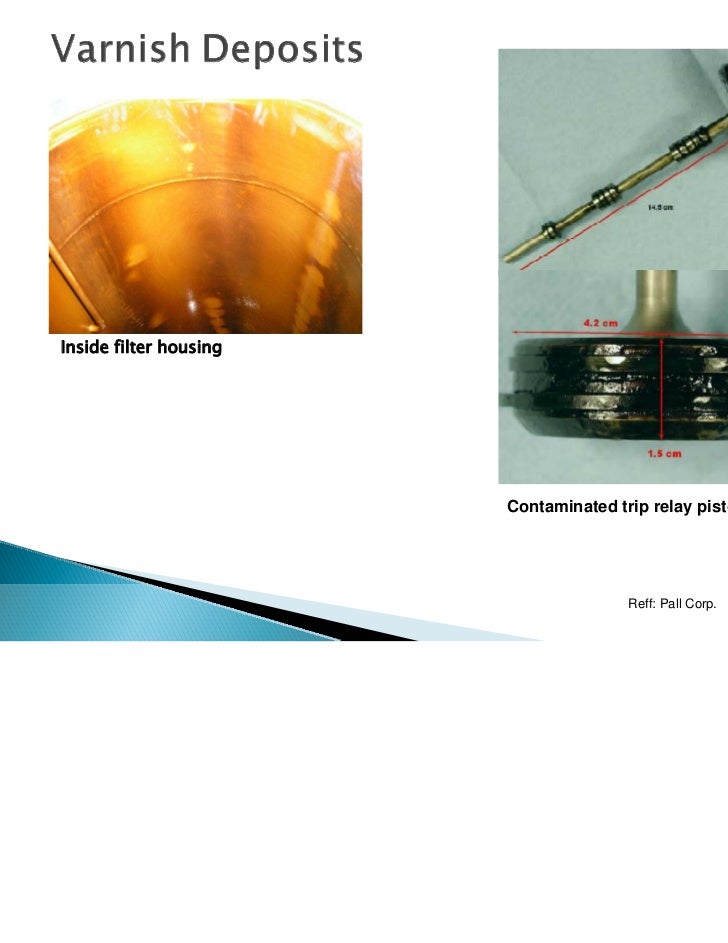 Varnish in turbine lube