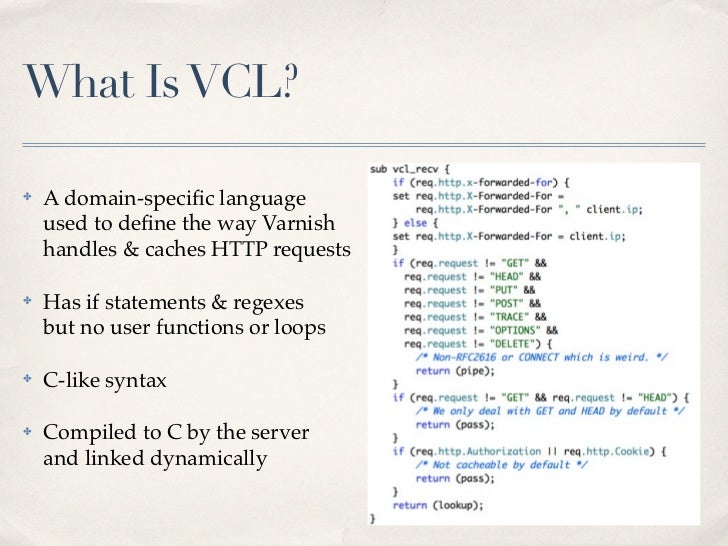Introduction to Varnish VCL