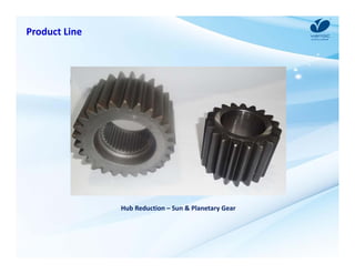 Product Line 
Hub Reduction – Sun & Planetary Gear 
 