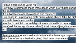 Varsa rtu, shadab sayyad (1).pptx about the varsha rtu ashtangahridaya ...