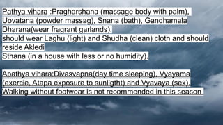 Varsa rtu, shadab sayyad (1).pptx about the varsha rtu ashtangahridaya ...
