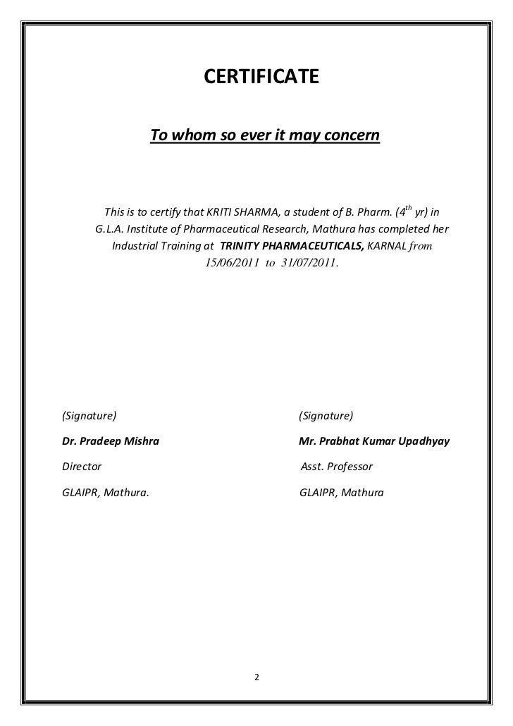 Varsha it report