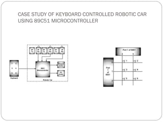 CASE STUDY OF KEYBOARD CONTROLLED ROBOTIC CAR
USING 89C51 MICROCONTROLLER
 