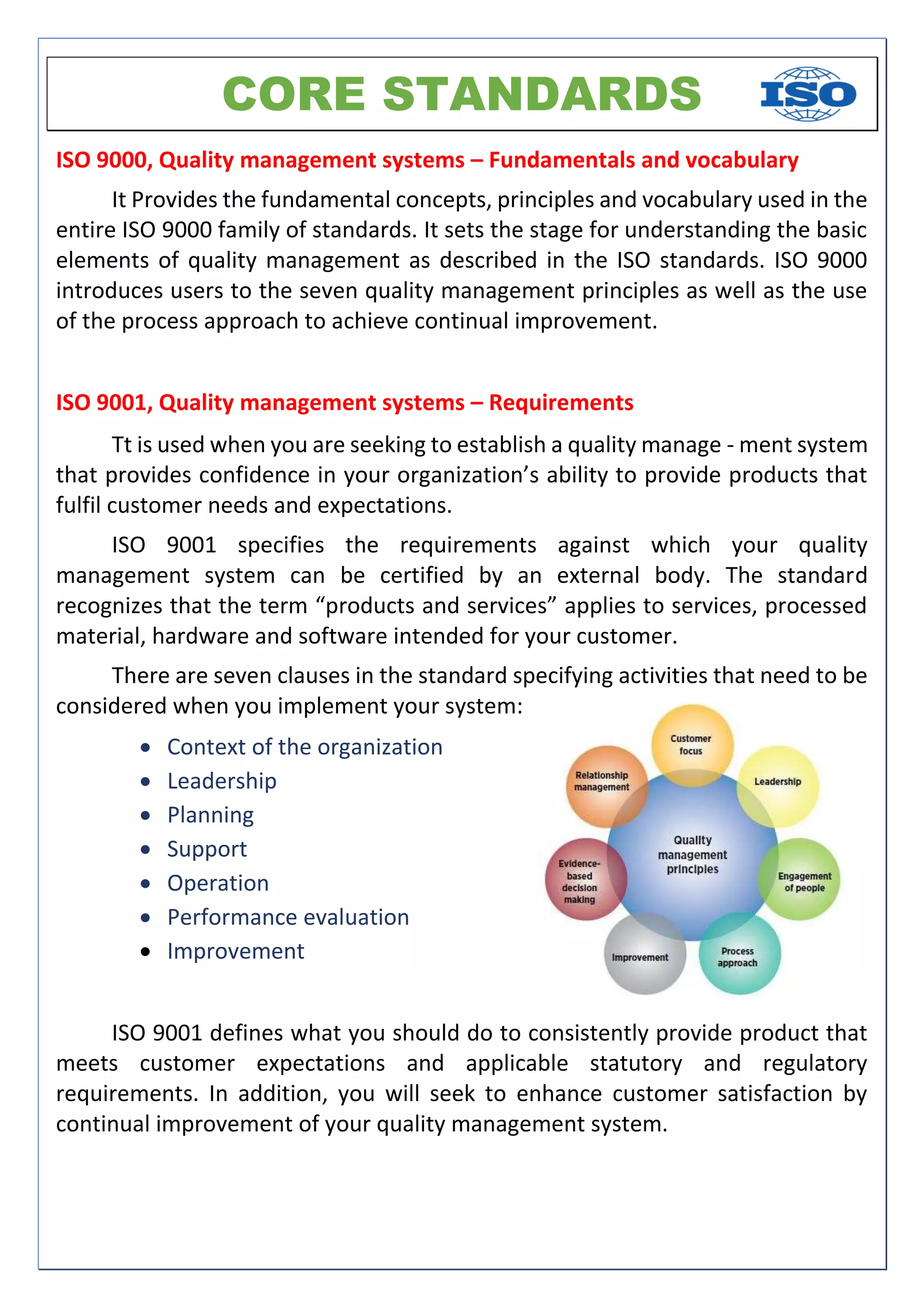 ISO 9000 certification(Quality Management System)