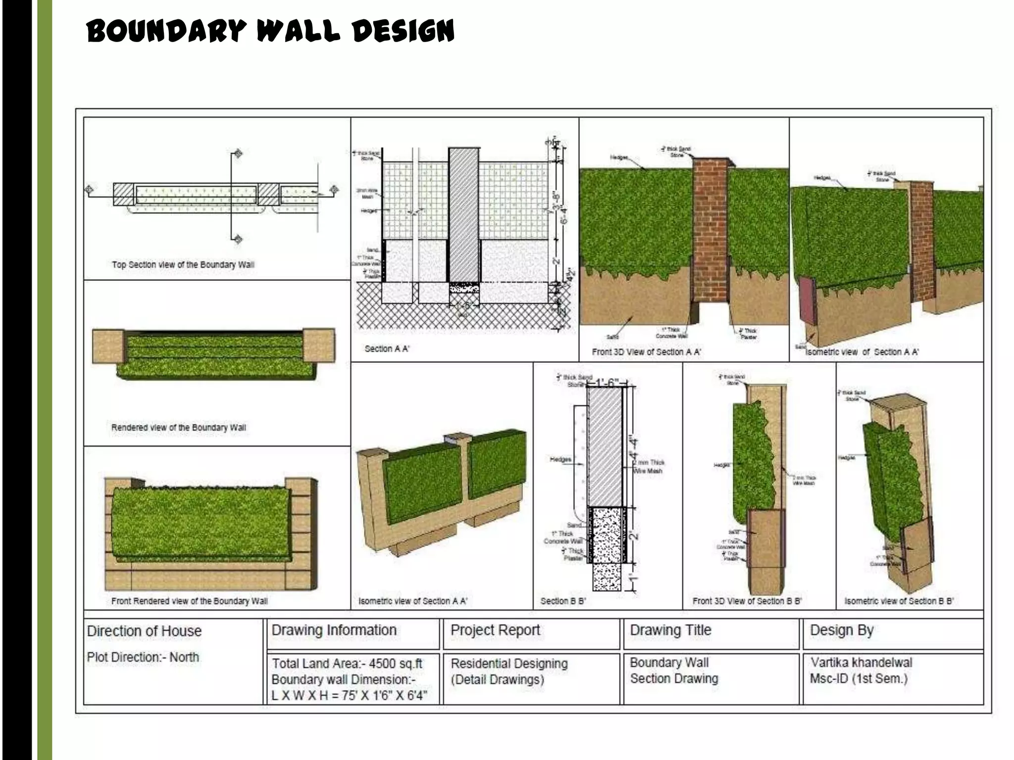 Boundary Wall Design

 