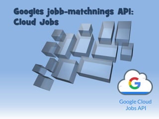 Googles jobb-matchnings API:
Cloud Jobs
 