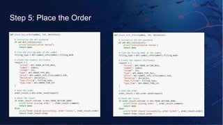 Step 5: Place the Order
 