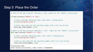 Step 5: Place the Order
 