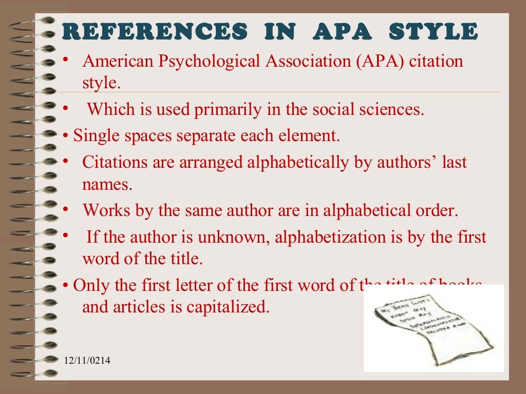 Styles Of Writing References