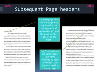 modern language association formats | PPTX