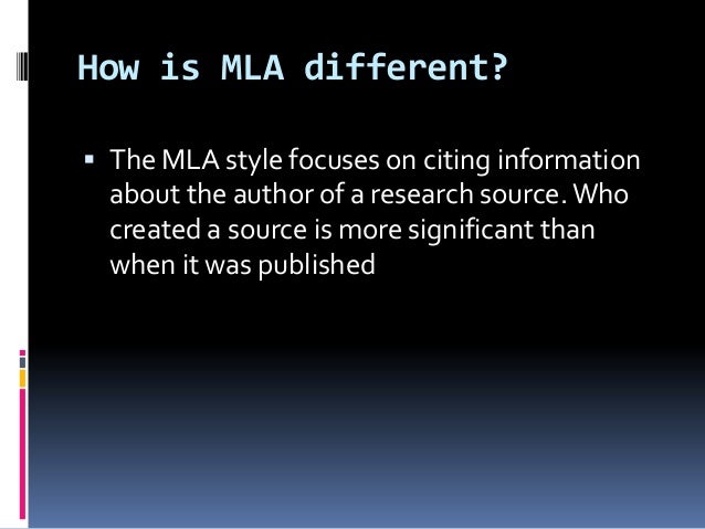 modern language association formats