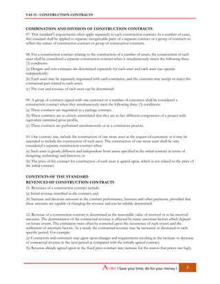 Contract Combination Vietnam Accounting Standards - VAS 15 Construction contracts | PDF